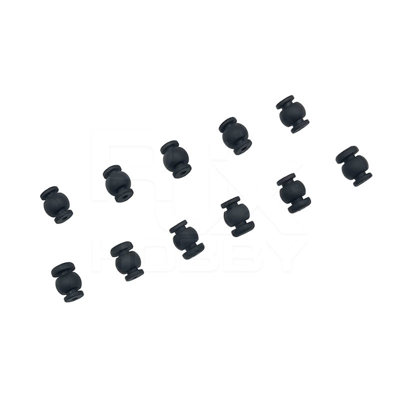 RJX 50pcs 1.5x6x8mm /1.5x6x8.8mm Damping Balls AV Shock Absorber Ball Damper Anti-Vibration Ball