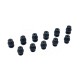 RJX 50pcs 1.5x6x8mm /1.5x6x8.8mm Damping Balls AV Shock Absorber Ball Damper Anti-Vibration Ball
