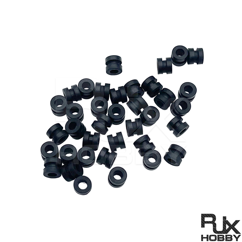 RJX 100pcs 3x5x6mm Damping Balls AV Shock Absorber Ball Damper Anti-Vibration Ball