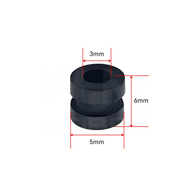 RJX 100pcs 3x5x6mm Damping Balls AV Shock Absorber Ball Damper Anti-Vibration Ball