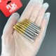 RJX 1pcs Titanium coating HSS M3 M4 M5 M6 M8 M10 M12 flute Straight slot taps
