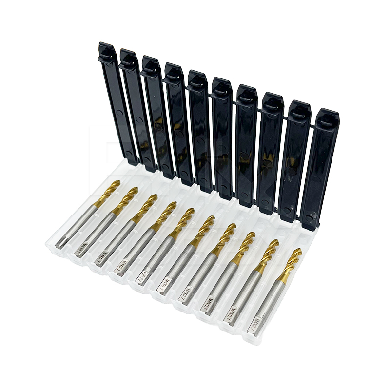 RJX 1pcs Titanium coating HSS M3 M4 M5 M6 M8 M10 M12 Spiral groove flute thread taps