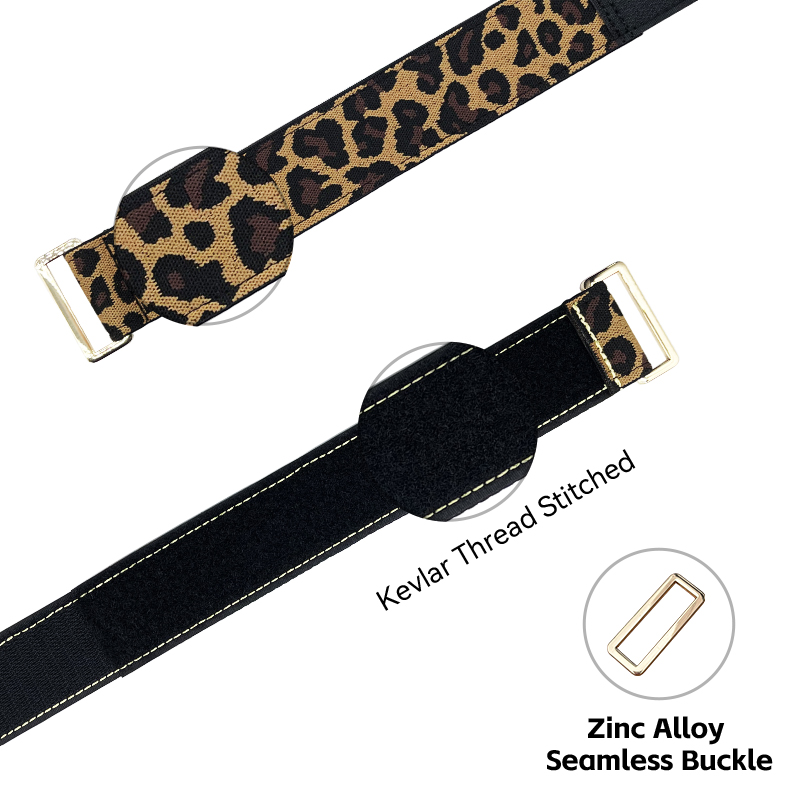 RJXHOBBY 2PCS 40mm Battery Strap Leopard Pattern Zinc Alloy Seamless Buckle 300–1000m