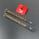 RJXHOBBY 2PCS 25mm Battery Strap Leopard Pattern Zinc Alloy Seamless Buckle 300–1000m