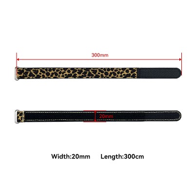 RJXHOBBY 2PCS 20mm Battery Strap Leopard Pattern Zinc Alloy Seamless Buckle 200–1000m