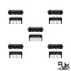 RJX 5pair 8Pin pitch 2.0mm laptop battery connector female and The male connector 180 degree bend foot