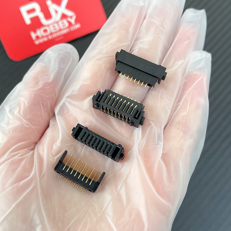 RJX 5pair 8Pin pitch 2.0mm laptop battery connector female and The male connector 180 degree bend foot