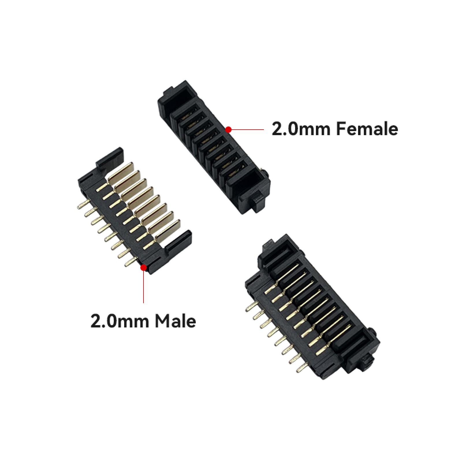 RJX 5pair 8Pin pitch 2.0mm laptop battery connector female and The male ...