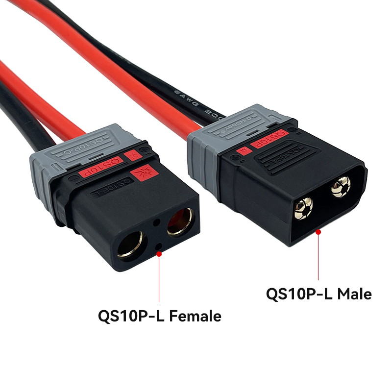 RJX QS10P-L Cable Plug Male Female Power Battery Connector Adapter