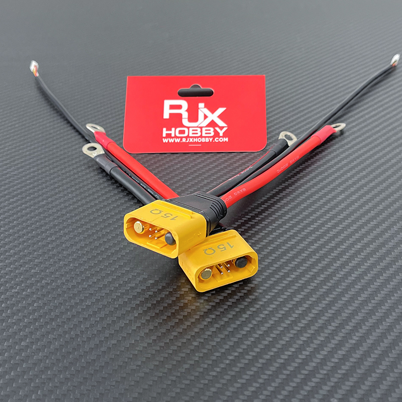 RJX 1PCS AS150U Male Power Cable to Ring Lugs with JST-GH 4-Pin Connector