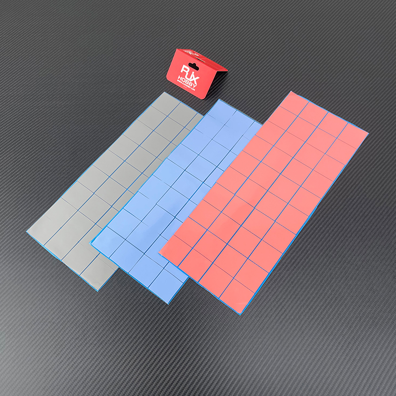 RJX 100PCS 40×40×1mm Soft Silicone Thermal Pads 8W 10W for CPU GPU FPV Drone Cooling