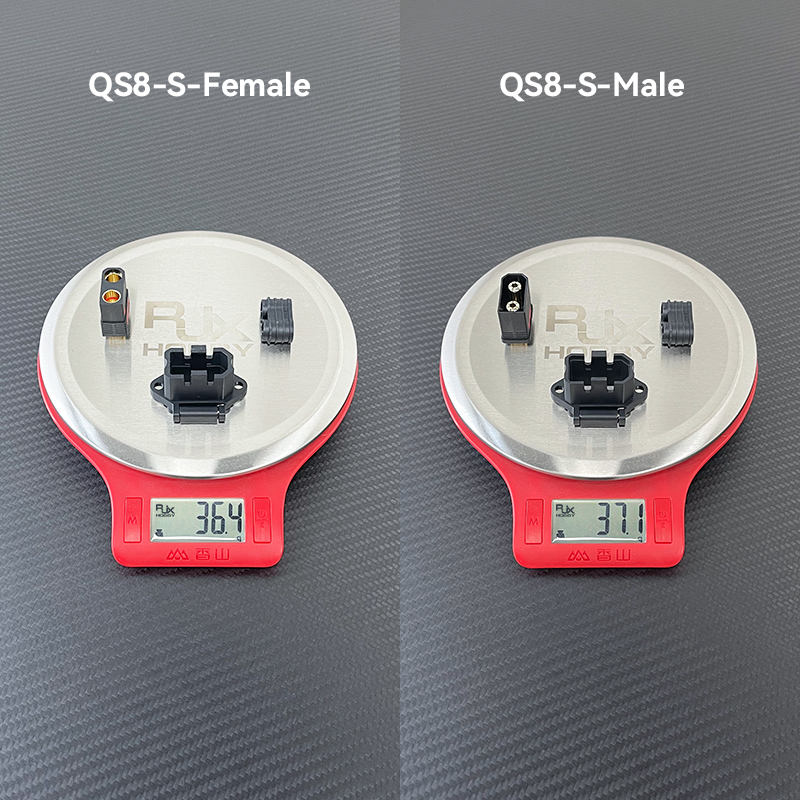 RJX Anti-sparking QS8 Battery Conenctor Strap Fixed Bracket Male Female Charging Port Seat Modified Electric Scooter Charger Plug
