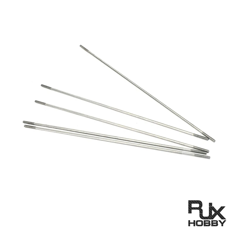 RJX 50pcs M2*25-300mm Aluminum Double-End Threaded Pull Rod