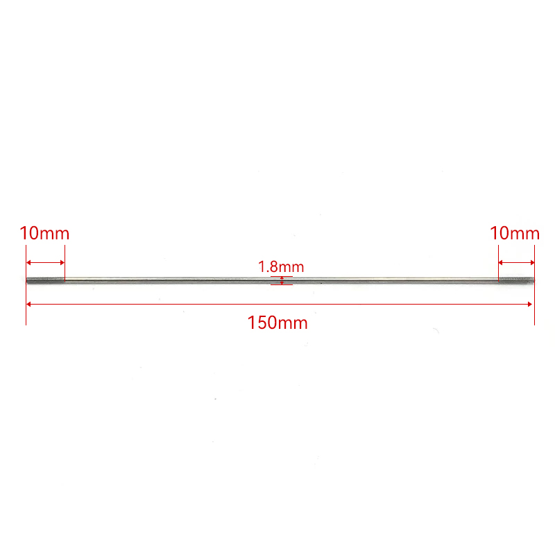 RJX 50pcs M2*25-300mm Aluminum Double-End Threaded Pull Rod