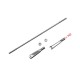 RJX 20pcs M2 Clevis Thread M2 Push Rod Stainless Steel Pull Rod Connecting Rod 
