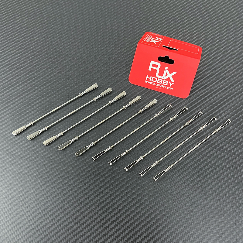 RJX 20pcs M2.5 Clevis Thread M2.5 Push Rod Stainless Steel Pull Rod Connecting Rod