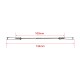 RJX 20pcs M2.5 Clevis Thread M2.5 Push Rod Stainless Steel Pull Rod Connecting Rod