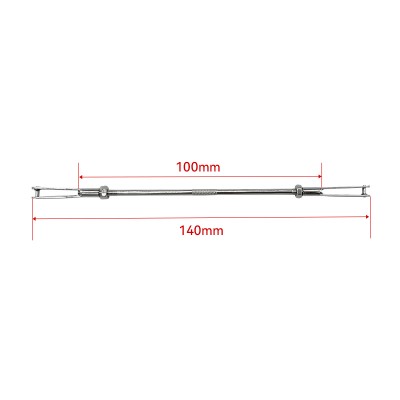 RJX 20pcs M3 Clevis Thread M3 Push Rod Stainless Steel Pull Rod Connecting Rod