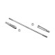 RJX 20pcs M3 Clevis Thread M3 Push Rod Stainless Steel Pull Rod Connecting Rod