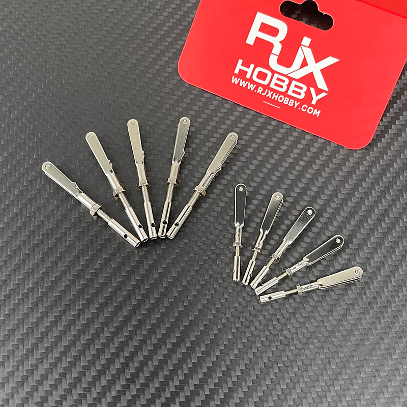 RJX 20pcs M2 M2.5 M3 Metal Collet Clevis Chuck Pull Rod Connector Coupler Screw Spare Parts For RC Aircraft Model