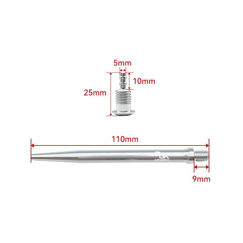 RJX MT100 Detachable Pitot Tube Aluminum Alloy Digital Airspeed Probe for APM / PX4 Flight Controllers