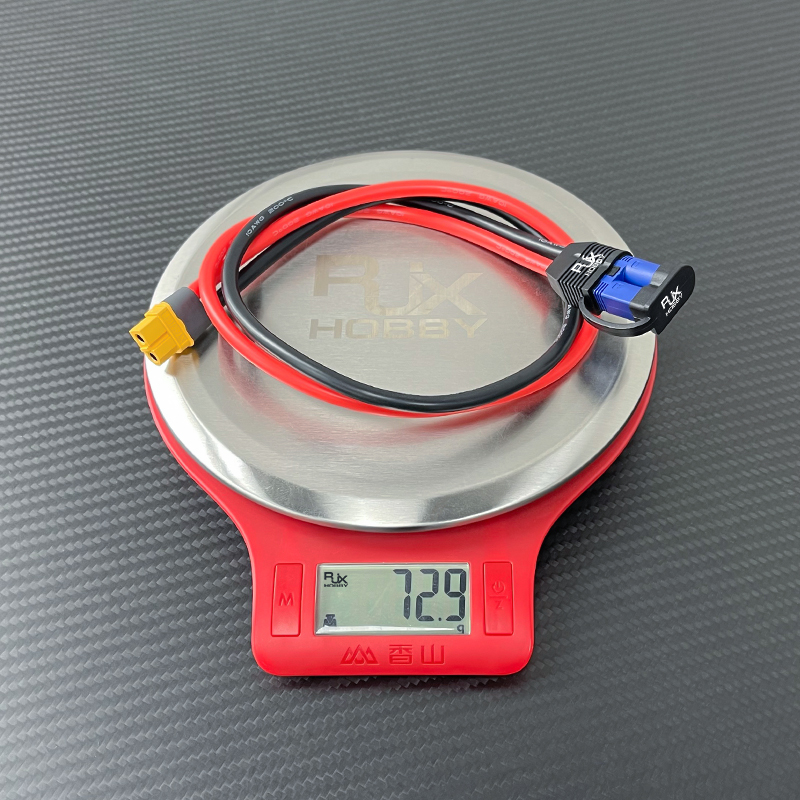 RJX 1pcs EC5 Male to XT60H Female Connector with SecureGrip Cover 10AWG Flexible Silicone Rubber Wire DC Power Cable