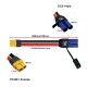 RJX 1pcs EC5 Male to XT60H Female Connector with SecureGrip Cover 10AWG Flexible Silicone Rubber Wire DC Power Cable