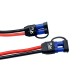 RJX 1pcs EC5 Male / Female plug connector with SecureGrip Cover 10AWG Flexible Silicone Rubber Wire 