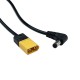 RJXHOBBY 1pcs 90° DC5.5*2.1 Male to XT60 Male  DC5521 Rubber Power Cable