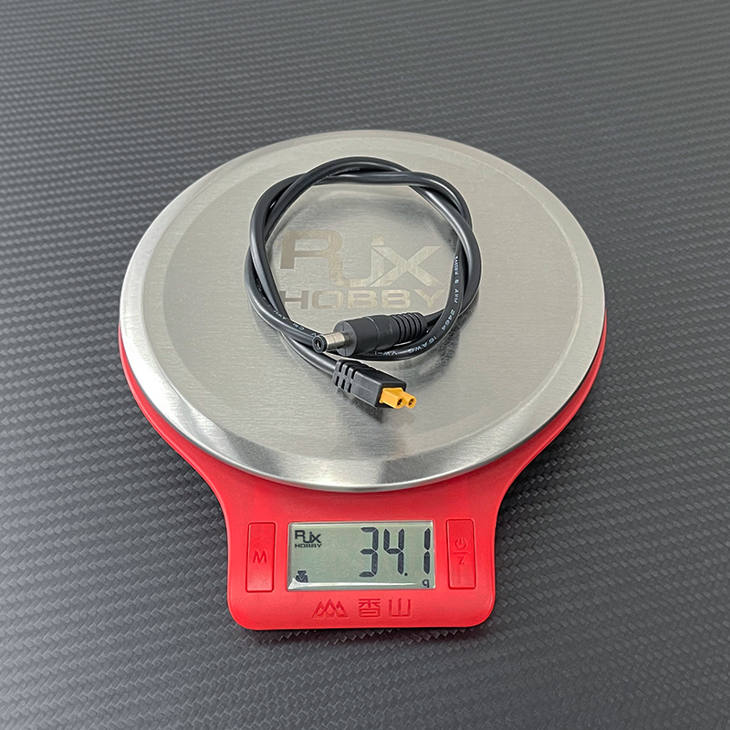 RJX 1pcs XT30UD Injection Molded Female to DC5525 Male Connector 15A 16AWG 500mm 