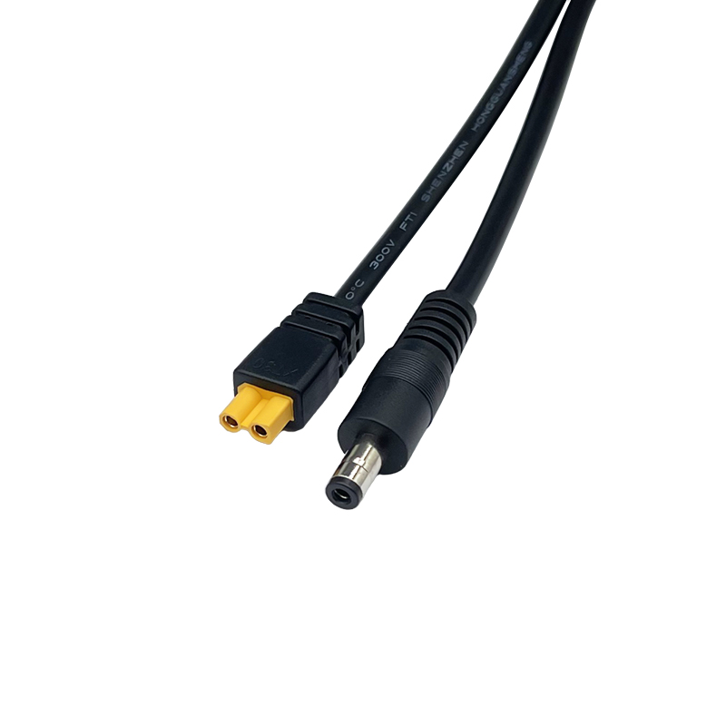 RJX 1pcs XT30UD Injection Molded Female to DC5525 Male Connector 15A 16AWG 500mm 