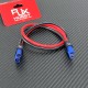 RJX 1pcs EC5 Male to EC5 Female Connector with SecureGrip Cover 10AWG Flexible Silicone Rubber Wire DC Power Cable