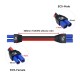 RJX 1pcs EC5 Male to EC5 Female Connector with SecureGrip Cover 10AWG Flexible Silicone Rubber Wire DC Power Cable