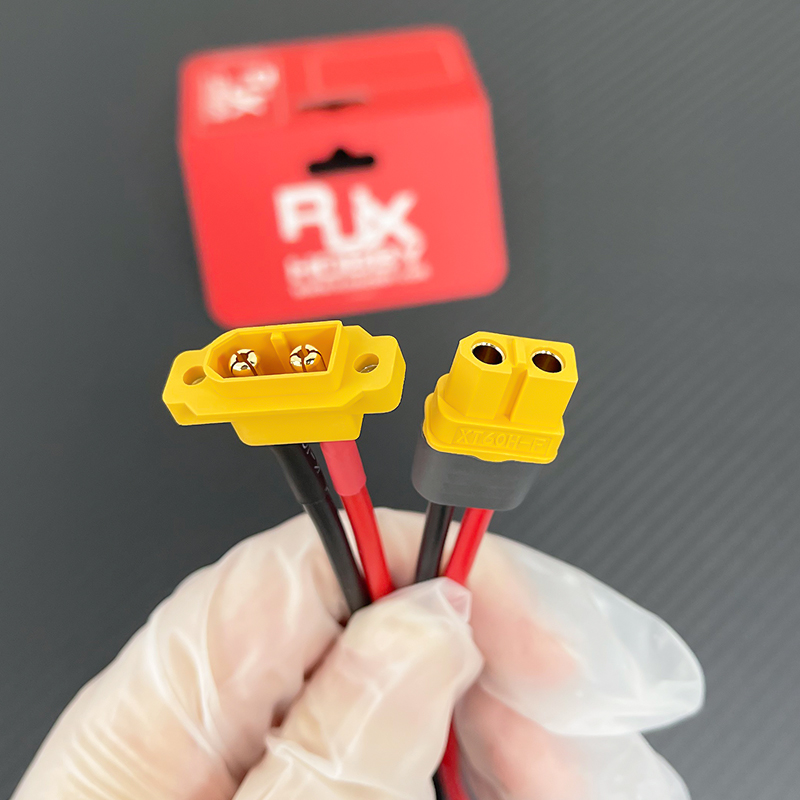 RJXHOBBY 1pcs XT60H Female to XT60E Male 14AWG Silicone Wire Cable