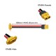 RJXHOBBY 1pcs XT60H Female to XT60E Male 14AWG Silicone Wire Cable