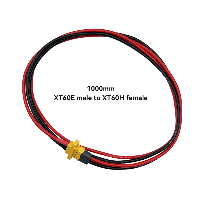 RJXHOBBY 1pcs XT60H Female to XT60E Male 14AWG Silicone Wire Cable