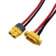 RJXHOBBY 1pcs XT60H Female to XT60E Male 14AWG Silicone Wire Cable