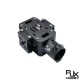 RJX 1pcs X8 Upper and lower Aluminum motor base with carbon sheet for 25mm Carbon Tube