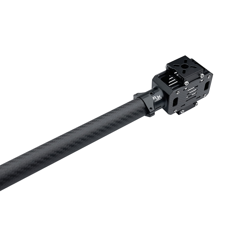 RJX 1pcs X8 Upper and lower Aluminum motor base with carbon sheet for 25mm Carbon Tube