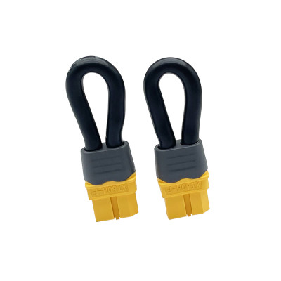 RJX 10pcs XT60H Female Short Circuit Bind Plug Loop Connector with 10AWG Silicone Wire