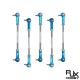 RJX 5pcs M4 Aluminum Positive and Negative Thread Ball Head Tie Rod End Joint 