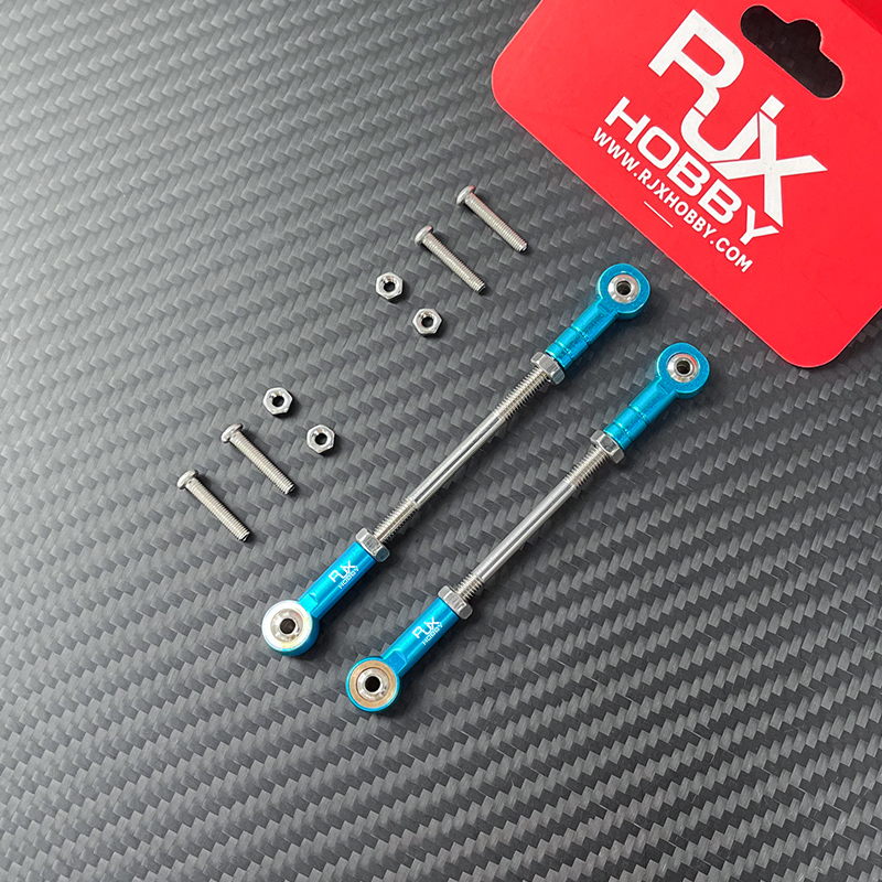 RJX 5pcs M4 Aluminum Positive and Negative Thread Ball Head Tie Rod End Joint 
