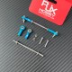 RJX 5pcs M4 Aluminum Positive and Negative Thread Ball Head Tie Rod End Joint 