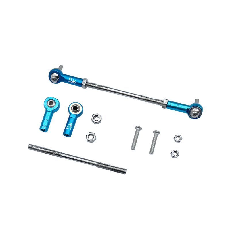 RJX 5pcs M4 Aluminum Positive and Negative Thread Ball Head Tie Rod End Joint 