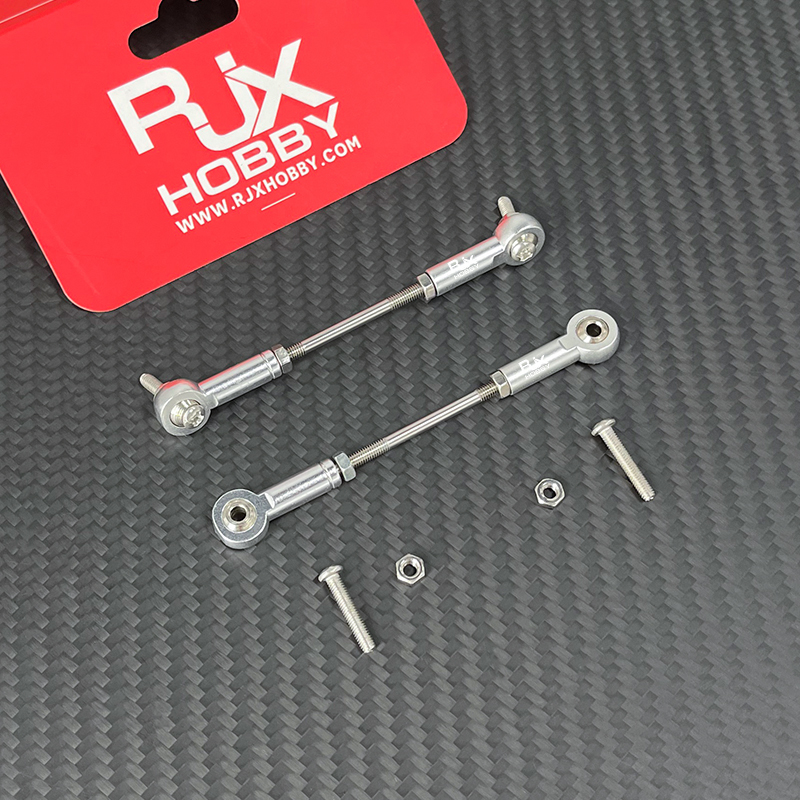 RJX 5pcs M3 Aluminum Positive and Negative Thread Ball Head Tie Rod End Joint 