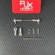RJX 5pcs M3 Aluminum Positive and Negative Thread Ball Head Tie Rod End Joint 