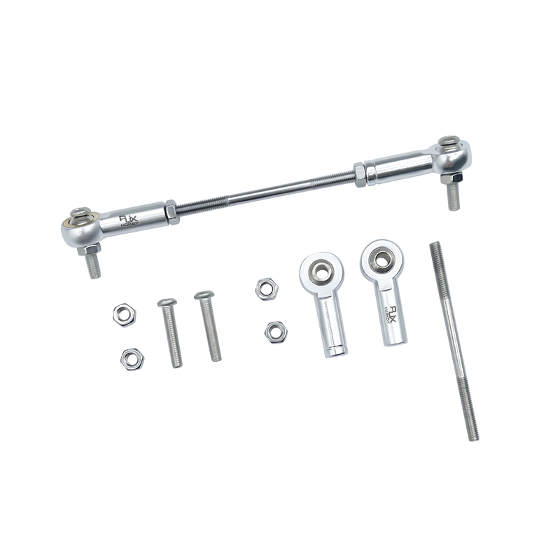 RJX 5pcs M3 Aluminum Positive and Negative Thread Ball Head Tie Rod End Joint 