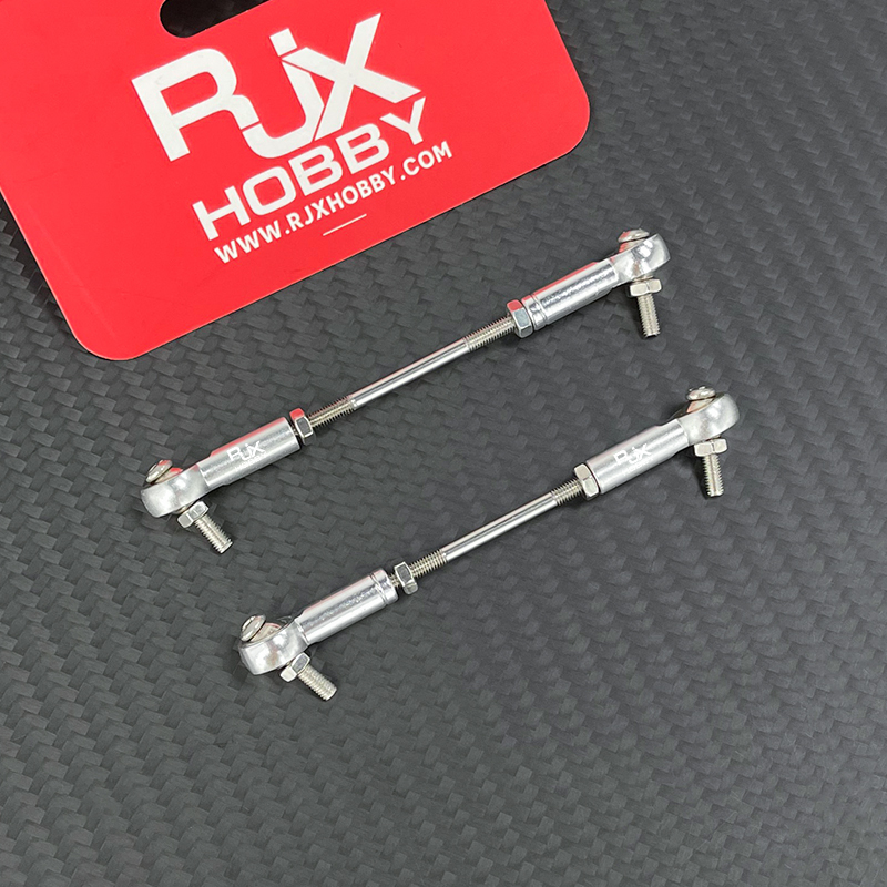 RJX 5pcs M3 Aluminum Positive and Negative Thread Ball Head Tie Rod End Joint 