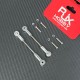RJX 5pcs M3 Aluminum Positive and Negative Thread Ball Head Tie Rod End Joint 