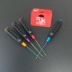 RJX 4Pcs HSS Titanized Hex Screwdriver 1.5 2.0 2.5 3.0mm High-Strength Insulated Anti-Slip Rubber Handle
